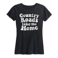 thumbnail image 1 of Instant Message - Country Roads Take Me Home - Women's Short Sleeve Graphic T-shirt, 1 of 5