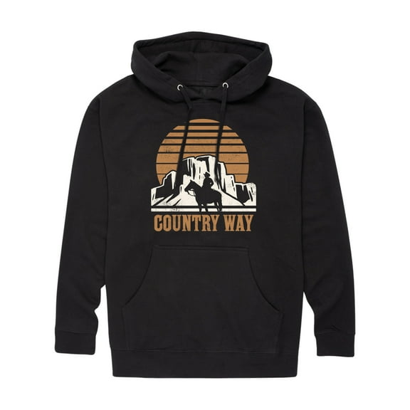 Instant Message - Country Way - Men's Pullover Hooded Fleece Sweatshirt