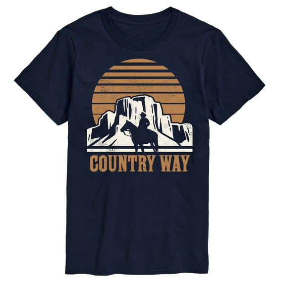 Instant Message - Country Way - Men's Short Sleeve Graphic T-Shirt