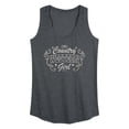 thumbnail image 1 of Instant Message - Country Western Girl Graphic Racerback Tank, 1 of 4