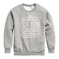 thumbnail image 1 of Instant Message - Cousin Cabin Crew - Vacation - Toddler & Youth Crewneck Fleece Sweatshirt, 1 of 6