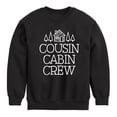 thumbnail image 1 of Instant Message - Cousin Cabin Crew - Vacation - Toddler & Youth Crewneck Fleece Sweatshirt, 1 of 6