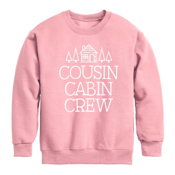 Instant Message - Cousin Cabin Crew - Vacation - Toddler & Youth Crewneck Fleece Sweatshirt