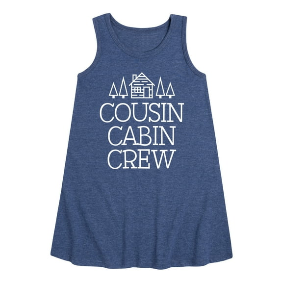 Instant Message - Cousin Cabin Crew - Vacation - Toddler & Youth Girls A-line Dress
