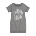 thumbnail image 1 of Instant Message - Cousin Cabin Crew - Vacation - Toddler & Youth Girls Fleece Dress, 1 of 6