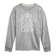 thumbnail image 1 of Instant Message - Cousin Cabin Crew - Vacation - Toddler & Youth Long Sleeve Graphic T-Shirt, 1 of 6