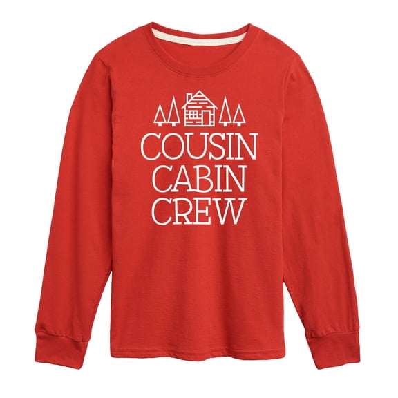 Instant Message - Cousin Cabin Crew - Vacation - Toddler & Youth Long Sleeve Graphic T-Shirt