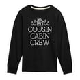 thumbnail image 1 of Instant Message - Cousin Cabin Crew - Vacation - Toddler & Youth Long Sleeve Graphic T-Shirt, 1 of 6