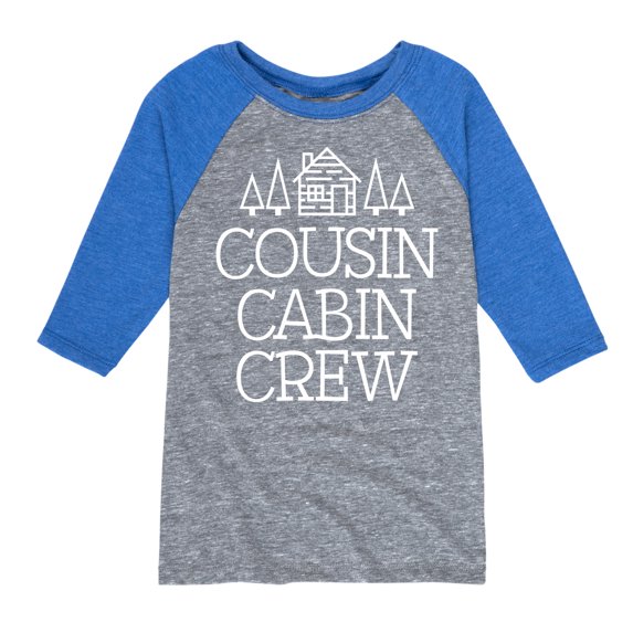 Instant Message - Cousin Cabin Crew - Vacation - Toddler & Youth Raglan Graphic T-Shirt