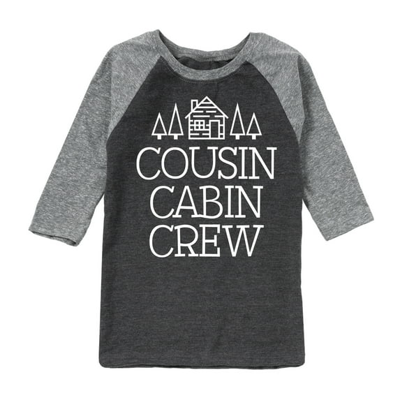 Instant Message - Cousin Cabin Crew - Vacation - Toddler & Youth Raglan Graphic T-Shirt