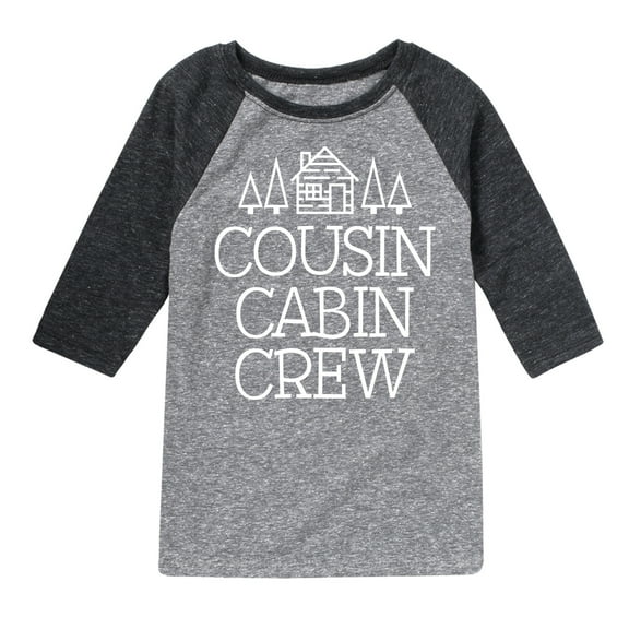 Instant Message - Cousin Cabin Crew - Vacation - Toddler & Youth Raglan Graphic T-Shirt