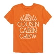 thumbnail image 1 of Instant Message - Cousin Cabin Crew - Vacation - Toddler & Youth Short Sleeve Graphic T-Shirt, 1 of 7