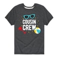 thumbnail image 1 of Instant Message - Cousin Crew Beach - Toddler And Youth Short Sleeve Graphic T-Shirt, 1 of 5