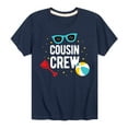 thumbnail image 1 of Instant Message - Cousin Crew Beach - Toddler And Youth Short Sleeve Graphic T-Shirt, 1 of 6
