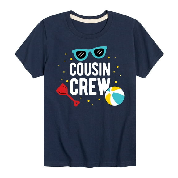 Instant Message - Cousin Crew Beach - Toddler And Youth Short Sleeve Graphic T-Shirt