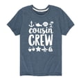 thumbnail image 1 of Instant Message - Cousin Crew Beach - Toddler And Youth Short Sleeve Graphic T-Shirt, 1 of 6