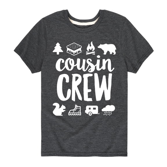 Instant Message - Cousin Crew Camp Design - Toddler And Youth Short Sleeve Graphic T-Shirt