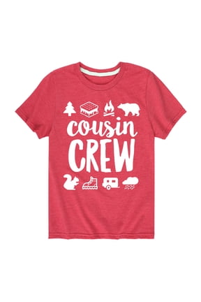 - Cousin Crew Camp Design Short Sleeve Graphic T-Shirt