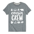 thumbnail image 1 of Instant Message - Cousin Crew Camp Design - Toddler And Youth Short Sleeve Graphic T-Shirt, 1 of 5