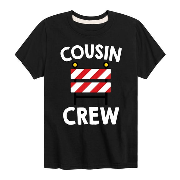 Instant Message - Cousin Crew Construction - Toddler And Youth Short Sleeve Graphic T-Shirt