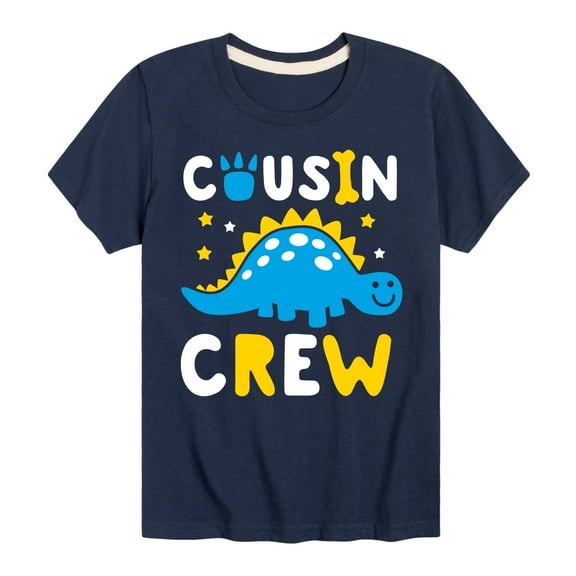 Instant Message - Cousin Crew Dinosaur Art - Toddler And Youth Short Sleeve Graphic T-Shirt