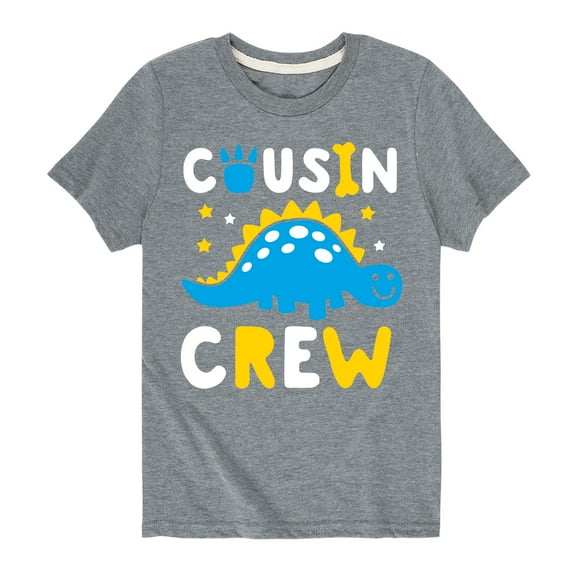 Instant Message - Cousin Crew Dinosaur Art - Toddler And Youth Short Sleeve Graphic T-Shirt