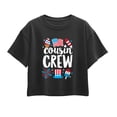 thumbnail image 1 of Instant Message - Cousin Crew July 4th Short Sleeve Boxy Graphic T-Shirt, 1 of 6