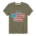 thumbnail image 1 of Instant Message - Cousin Crew Patriotic Art - Toddler And Youth Short Sleeve Graphic T-Shirt, 1 of 6