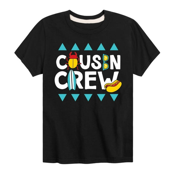 Instant Message - Cousin Crew Summer Design - Toddler And Youth Short Sleeve Graphic T-Shirt