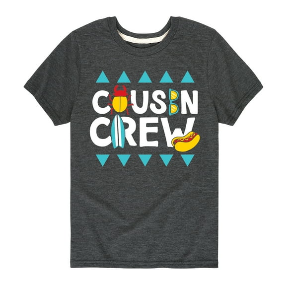 Instant Message - Cousin Crew Summer Design - Toddler And Youth Short Sleeve Graphic T-Shirt