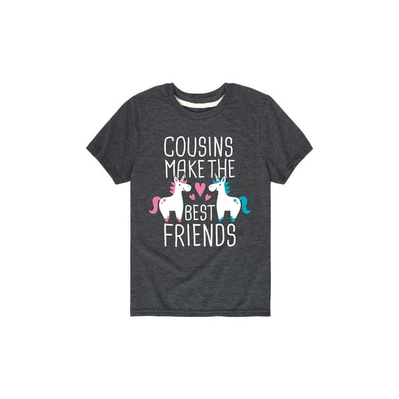 Instant Message - Cousins Best Friends Unicorn - Toddler Short Sleeve Tee
