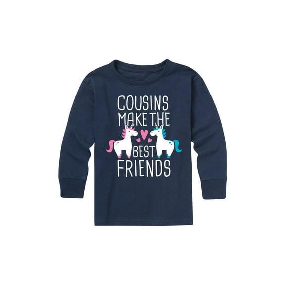 Instant Message - Cousins Best Friends Unicorn - Youth Long Sleeve Tee