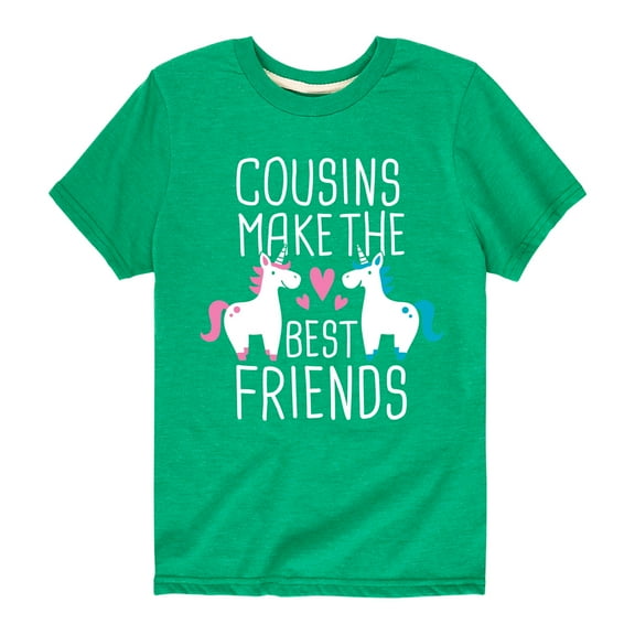 Instant Message - Cousins Make The Best Friends - Toddler And Youth Short Sleeve Graphic T-Shirt