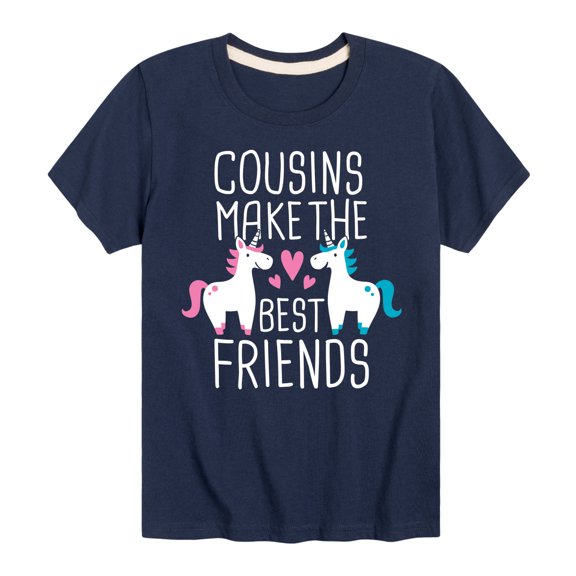 Instant Message - Cousins Make The Best Friends - Toddler And Youth Short Sleeve Graphic T-Shirt