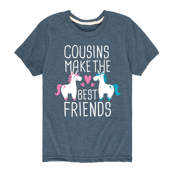 Instant Message - Cousins Make The Best Friends - Toddler And Youth Short Sleeve Graphic T-Shirt