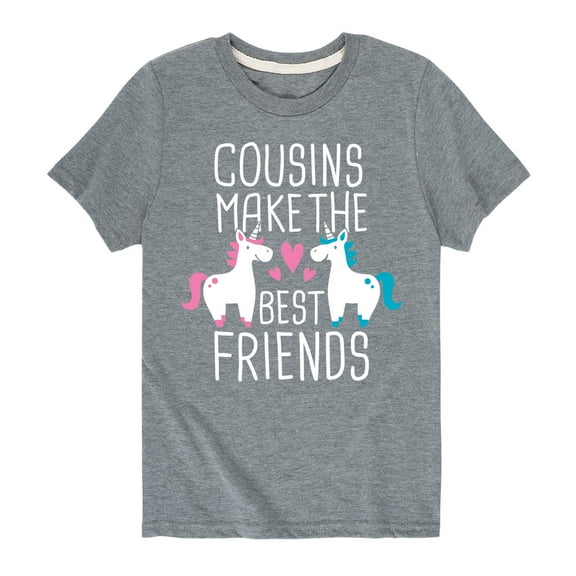 Instant Message - Cousins Make The Best Friends - Toddler And Youth Short Sleeve Graphic T-Shirt