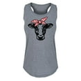 thumbnail image 1 of Instant Message - Cow Bandana - Women's Racerback Tank, 1 of 5