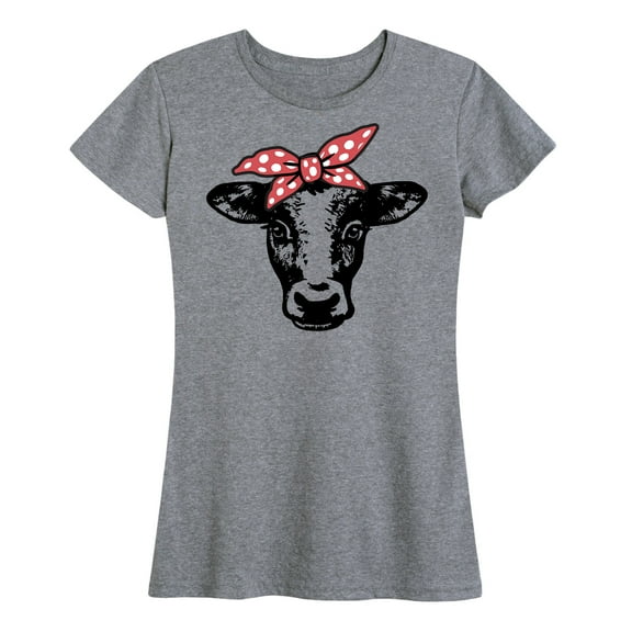 Instant Message - Cow Bandana - Women's Short Sleeve Graphic T-shirt