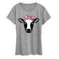 thumbnail image 1 of Instant Message - Cow Heart Bandana - Women's Short Sleeve Graphic T-Shirt, 1 of 5