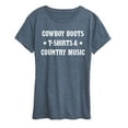 thumbnail image 1 of Instant Message - Cowboy Boots - Women's Short Sleeve Graphic T-Shirt, 1 of 5