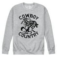 thumbnail image 1 of Instant Message - Cowboy Country - Men's Crew Neck Fleece Pullover, 1 of 6