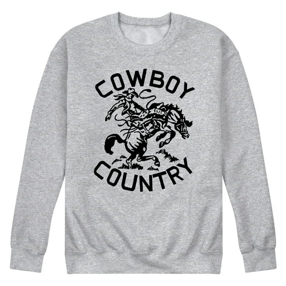 Instant Message - Cowboy Country - Men's Crew Neck Fleece Pullover
