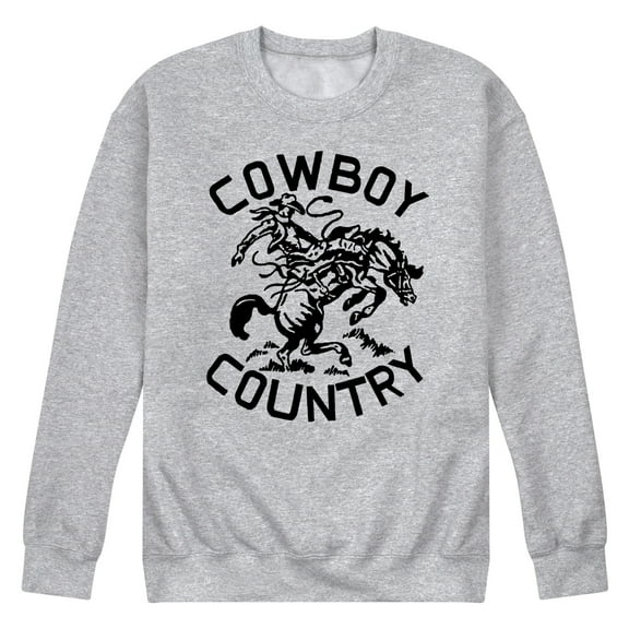 Instant Message - Cowboy Country - Men's Crew Neck Fleece Pullover