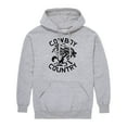 thumbnail image 1 of Instant Message - Cowboy Country - Men's Pullover Hooded Fleece Sweatshirt, 1 of 6