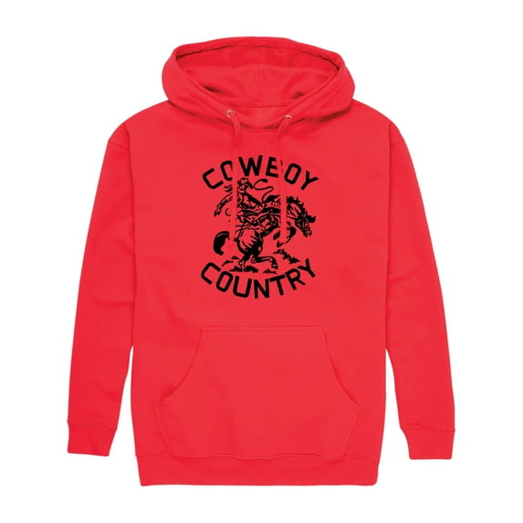 Instant Message - Cowboy Country - Men's Pullover Hooded Fleece Sweatshirt