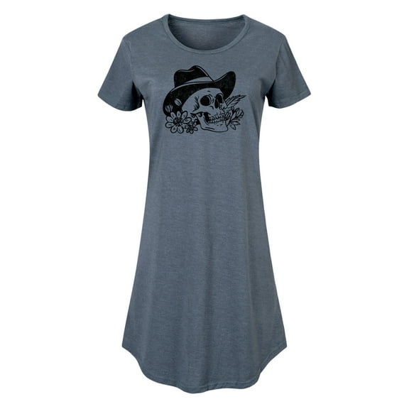 Instant Message - Cowboy Skull - Women's Any Way Dress