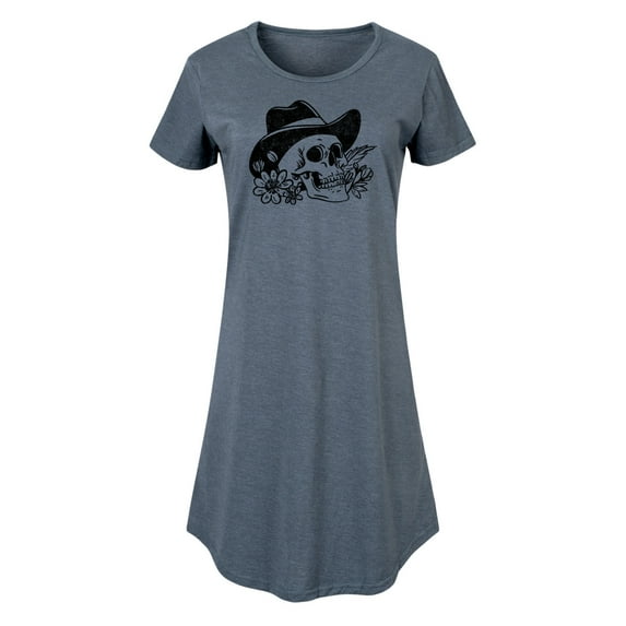 Instant Message - Cowboy Skull - Women's Any Way Dress