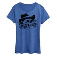 thumbnail image 1 of Instant Message - Cowboy Skull - Women's Short Sleeve Graphic T-Shirt, 1 of 6