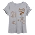 thumbnail image 1 of Instant Message - Cowgirl Patches - Juniors Oversized Graphic T-Shirt, 1 of 6