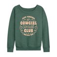 thumbnail image 1 of Instant Message - Cowgirl Social Club - Women's Lightweight French Terry Long Sleeve Shirt, 1 of 6